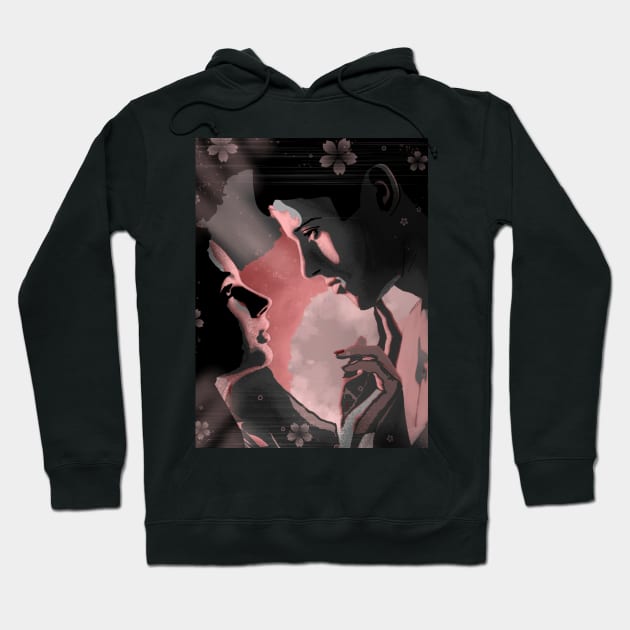 Lovers Firsst Kiss Hoodie by mark-chaney